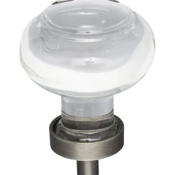 Jeffrey Alexander Harlow Button Glass Knob