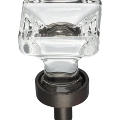 Jeffrey Alexander Harlow Square Glass Knob