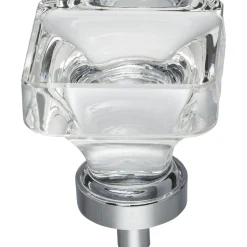 Jeffrey Alexander Harlow Square Glass Knob