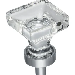 Jeffrey Alexander Harlow Square Glass Knob