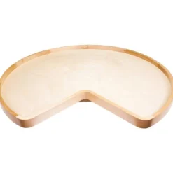 32" Kidney Lazy Susan With Pre-Installed 10" Cast Aluminum Swivel