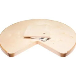 32" Kidney Lazy Susan With Pre-Installed 10" Cast Aluminum Swivel