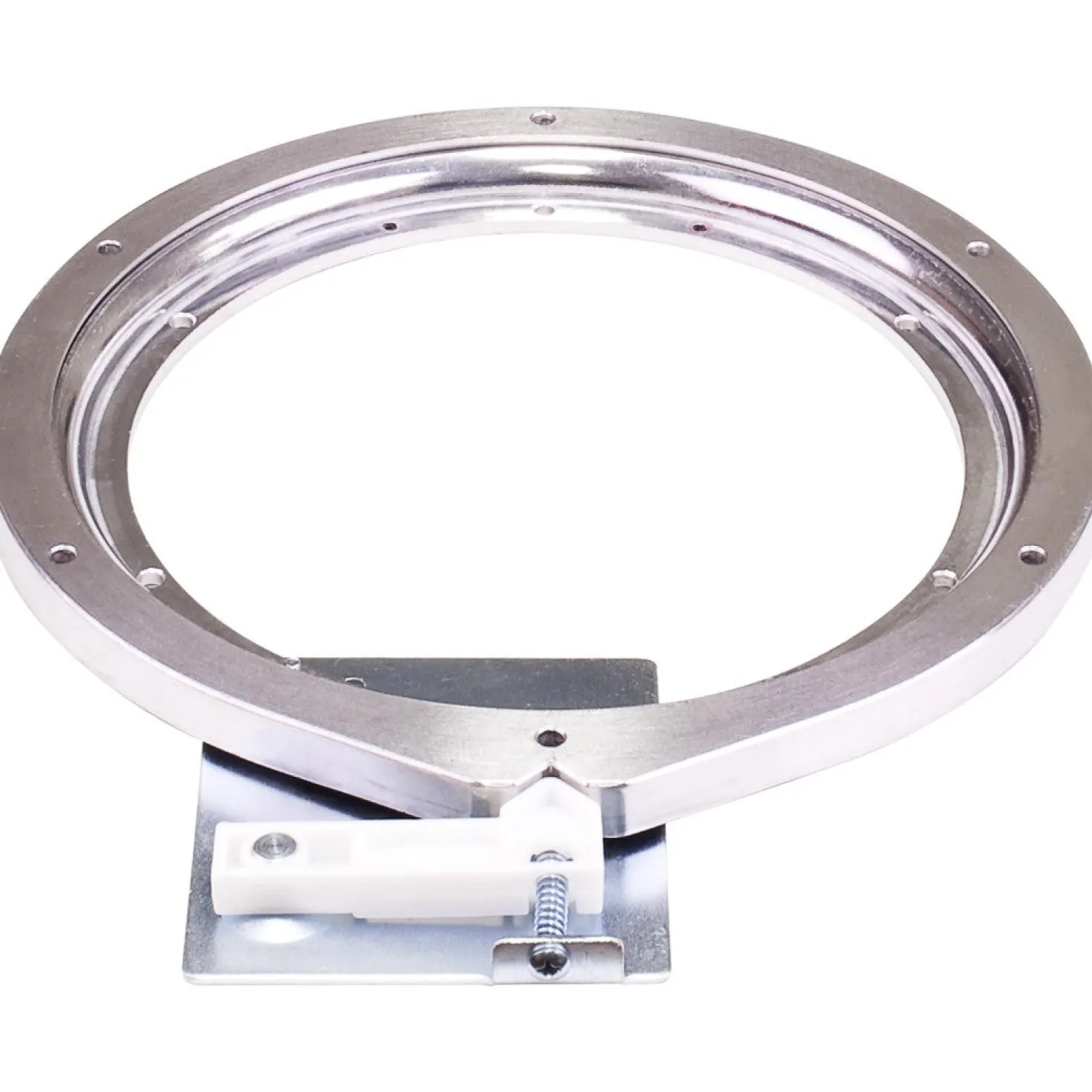 32" Kidney Lazy Susan With Pre-Installed 10" Cast Aluminum Swivel