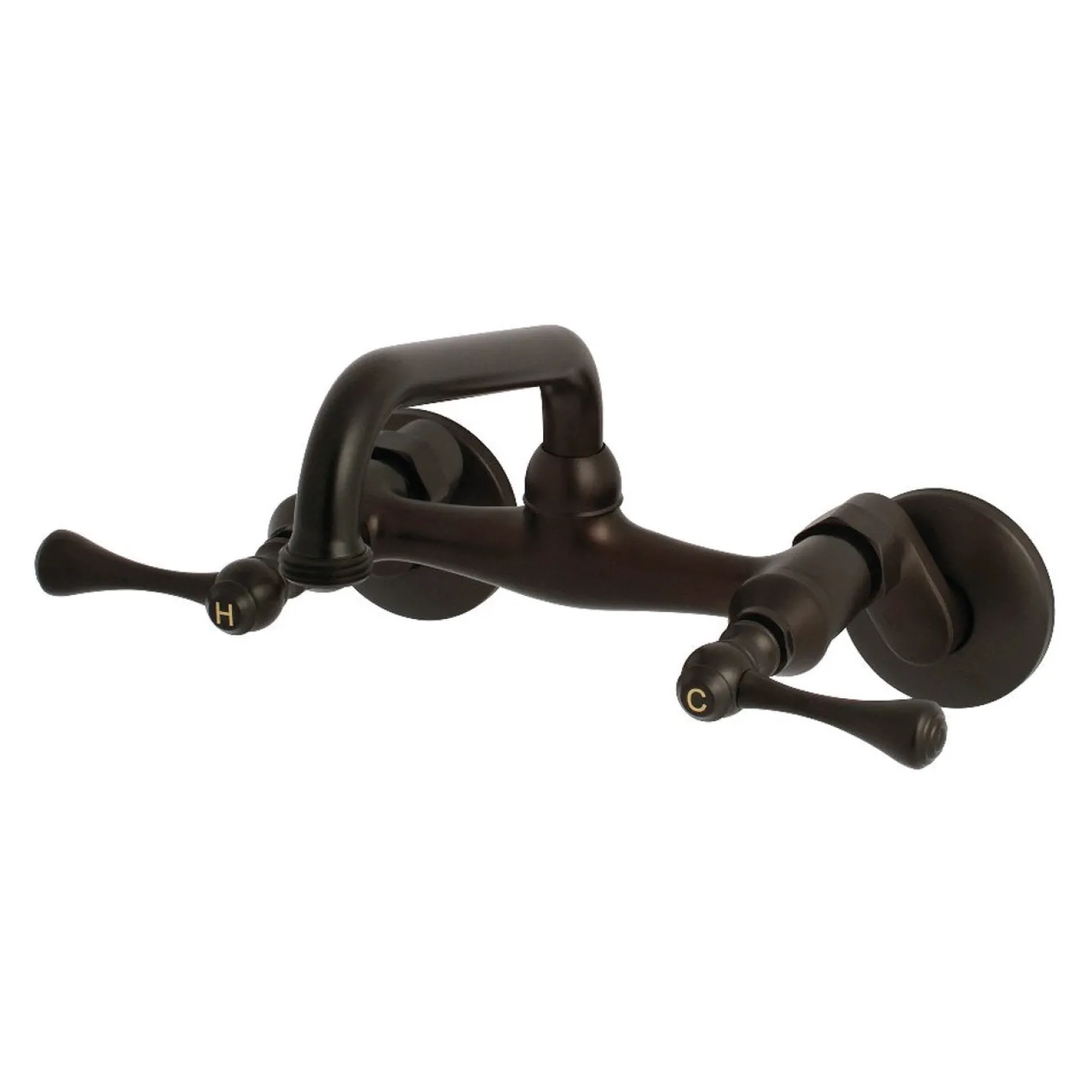 Kingston Brass 6" Adjustable Center Wall Mount Laundry Faucet