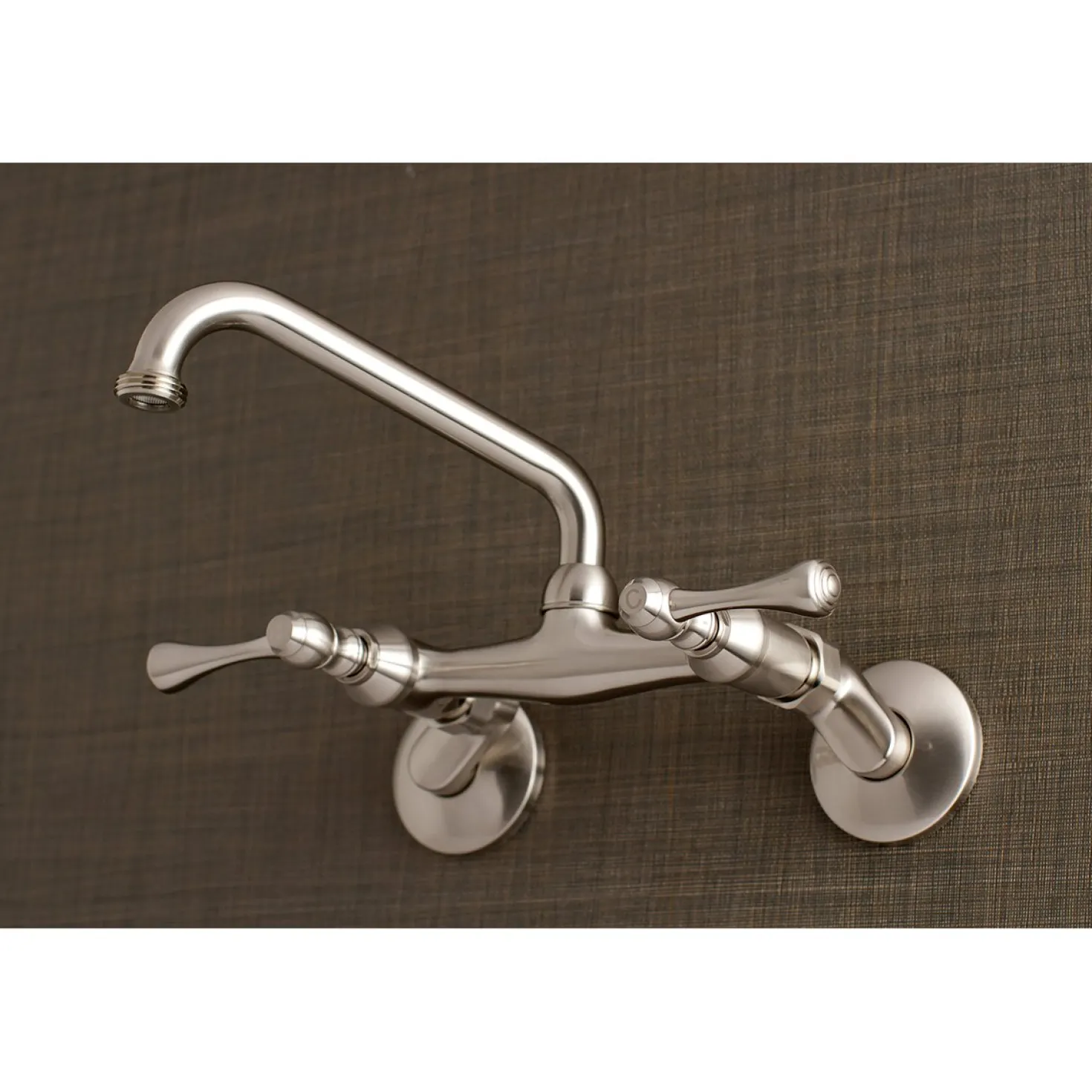 Kingston Brass 6" Adjustable Center Wall Mount Laundry Faucet