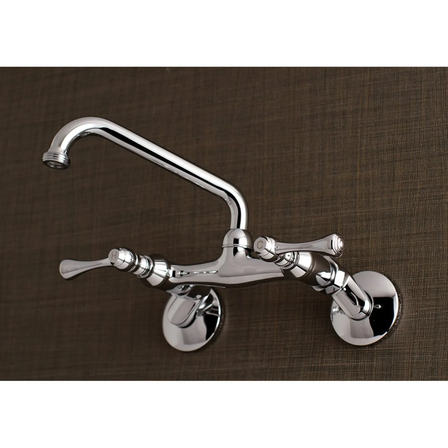 Kingston Brass 6" Adjustable Center Wall Mount Laundry Faucet