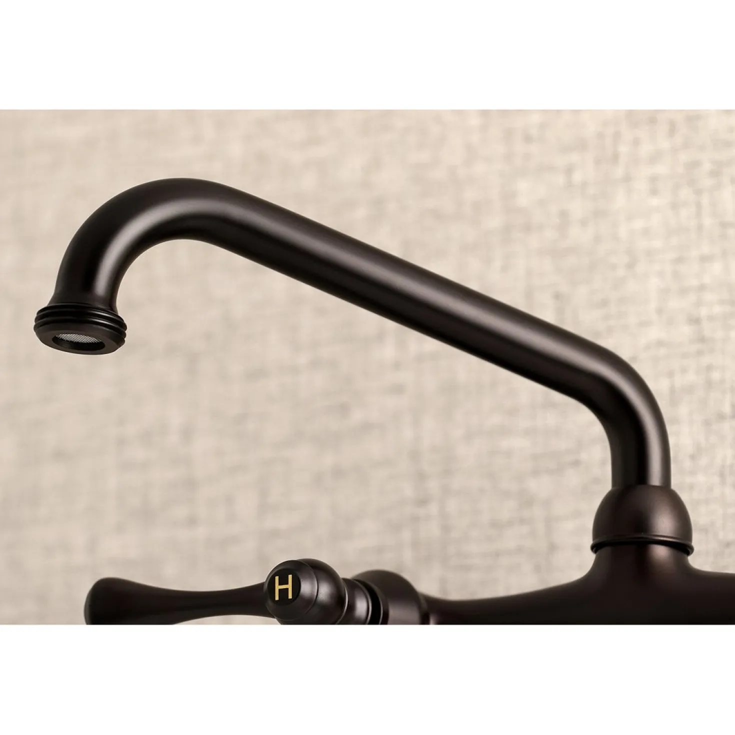 Kingston Brass 6" Adjustable Center Wall Mount Laundry Faucet