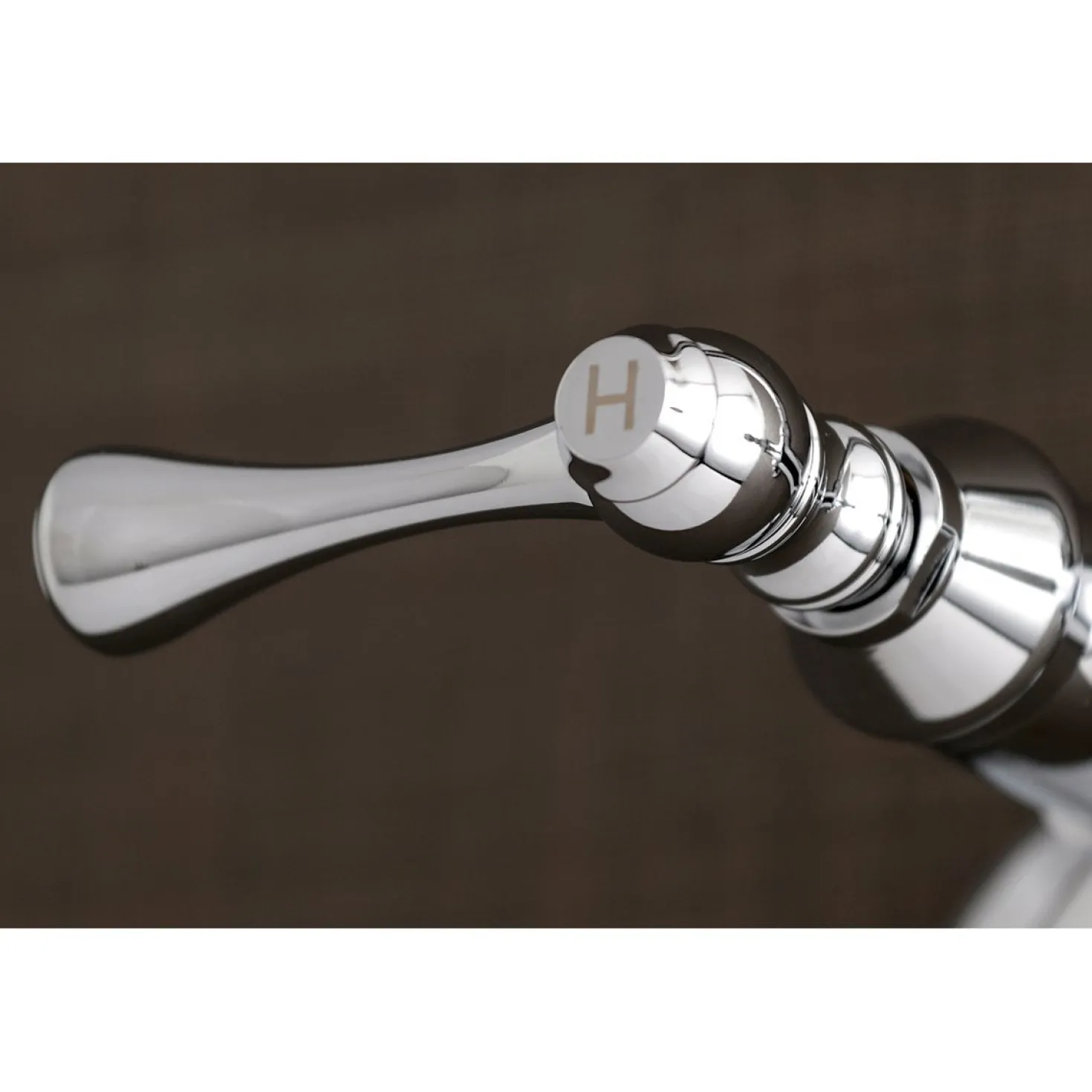 Kingston Brass 6" Adjustable Center Wall Mount Laundry Faucet