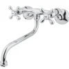 Kingston Brass Adjustable Center Wall Mount Bathroom Faucet