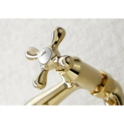 Kingston Brass Adjustable Center Wall Mount Bathroom Faucet