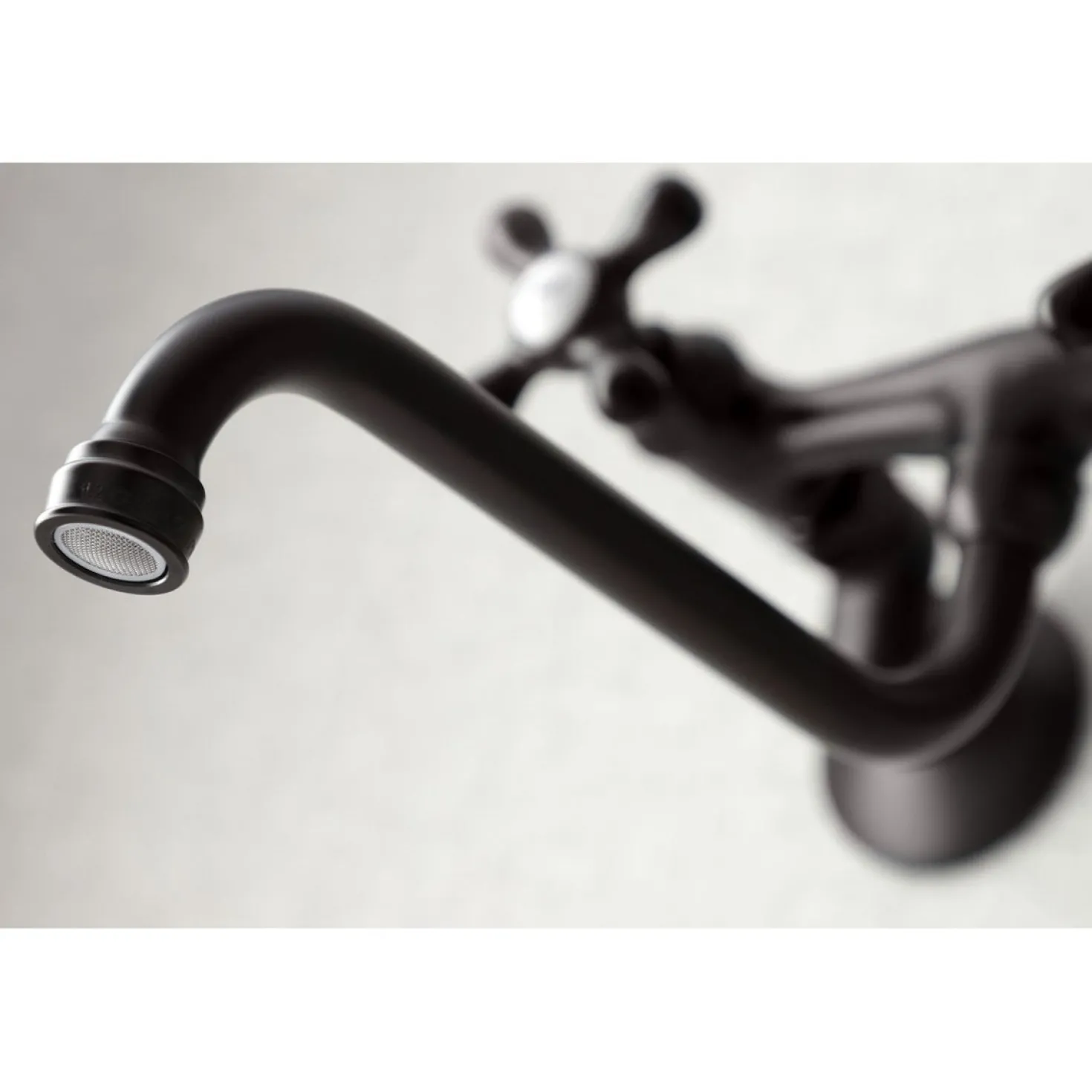 Kingston Brass Adjustable Center Wall Mount Bathroom Faucet