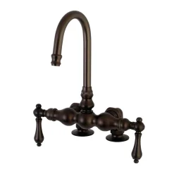 Kingston Brass AE91TX-P Aqua Vintage 3-3/8-Inch Deck Mount Tub Faucet