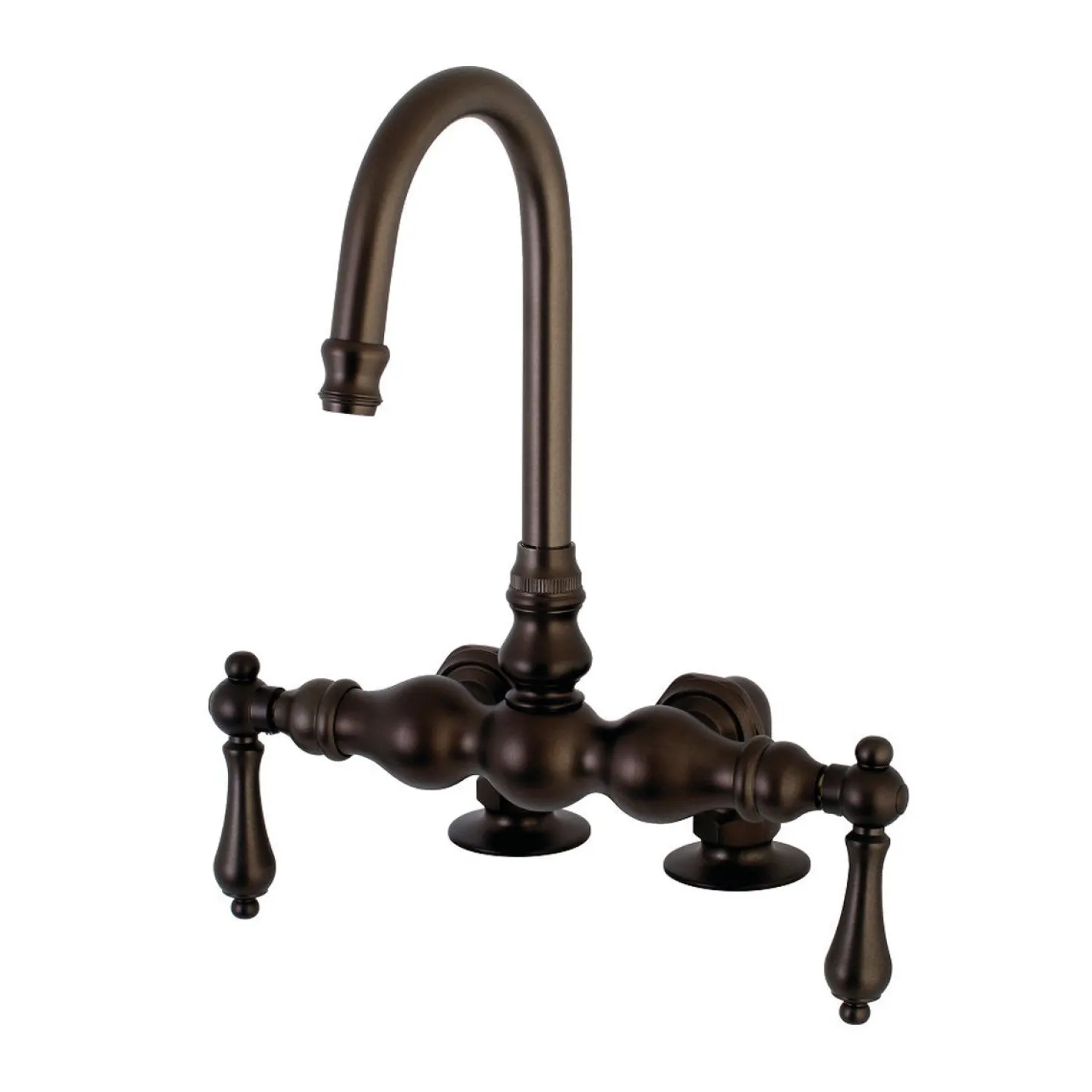 Kingston Brass AE91TX-P Aqua Vintage 3-3/8-Inch Deck Mount Tub Faucet