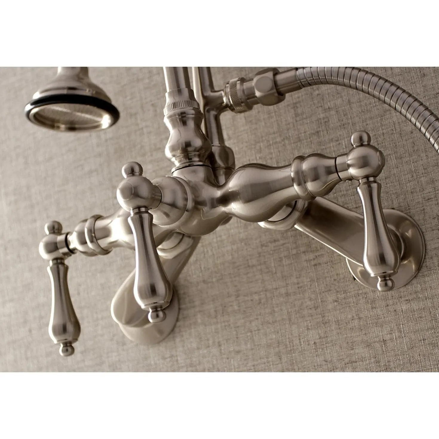 Kingston Brass AE301TX-P Aqua Vintage Wall Mount Clawfoot Tub Faucets