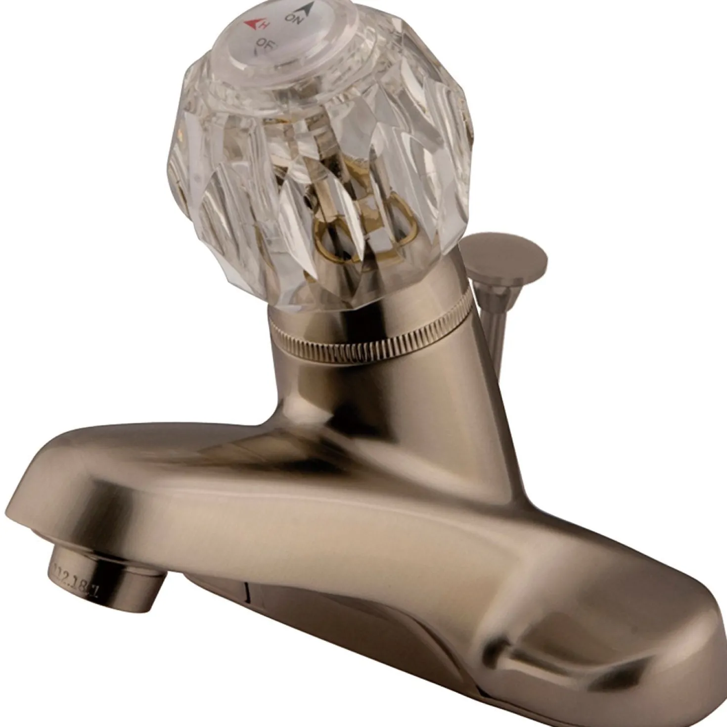 Kingston Brass Americana Twin Handle 4" Centerset Lavatory Faucet with Brass Pop-up