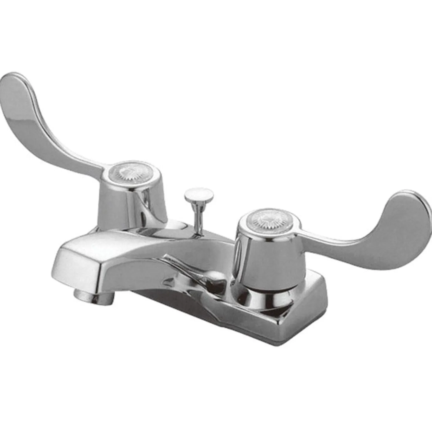 Kingston Brass Americana Two Handle 4" Centerset Lavatory Faucet with Brass Pop-up