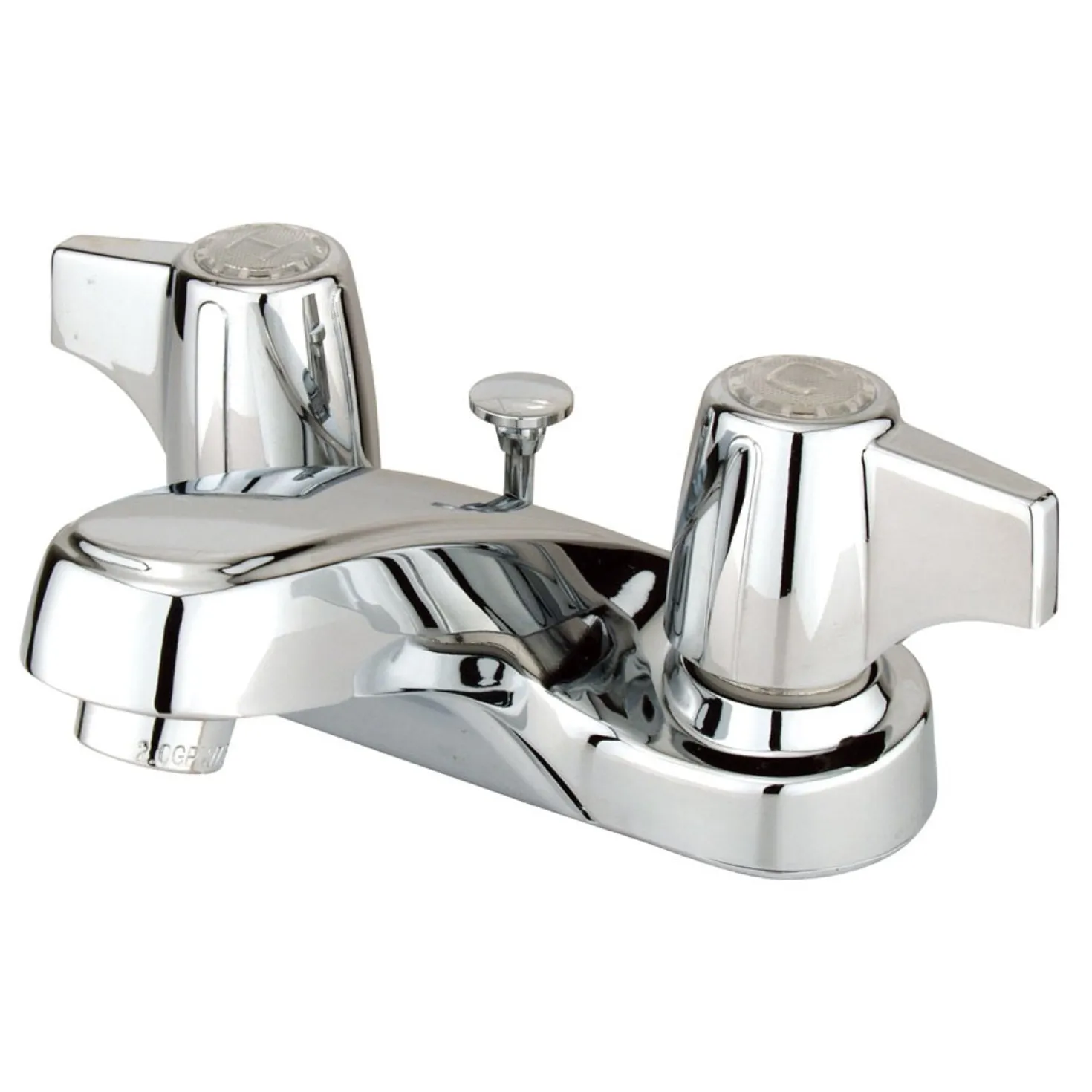 Kingston Brass Americana Two Handle 4" Centerset Lavatory Faucet with Brass Pop-up