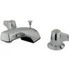 Kingston Brass Americana Two Handle 8" to 16" Widespread Polished Chrome Lavatory Faucet with Brass Pop-up