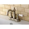 Kingston Brass American Patriot Two Handle 4" Centerset Lavatory Faucet with Retail Pop-up