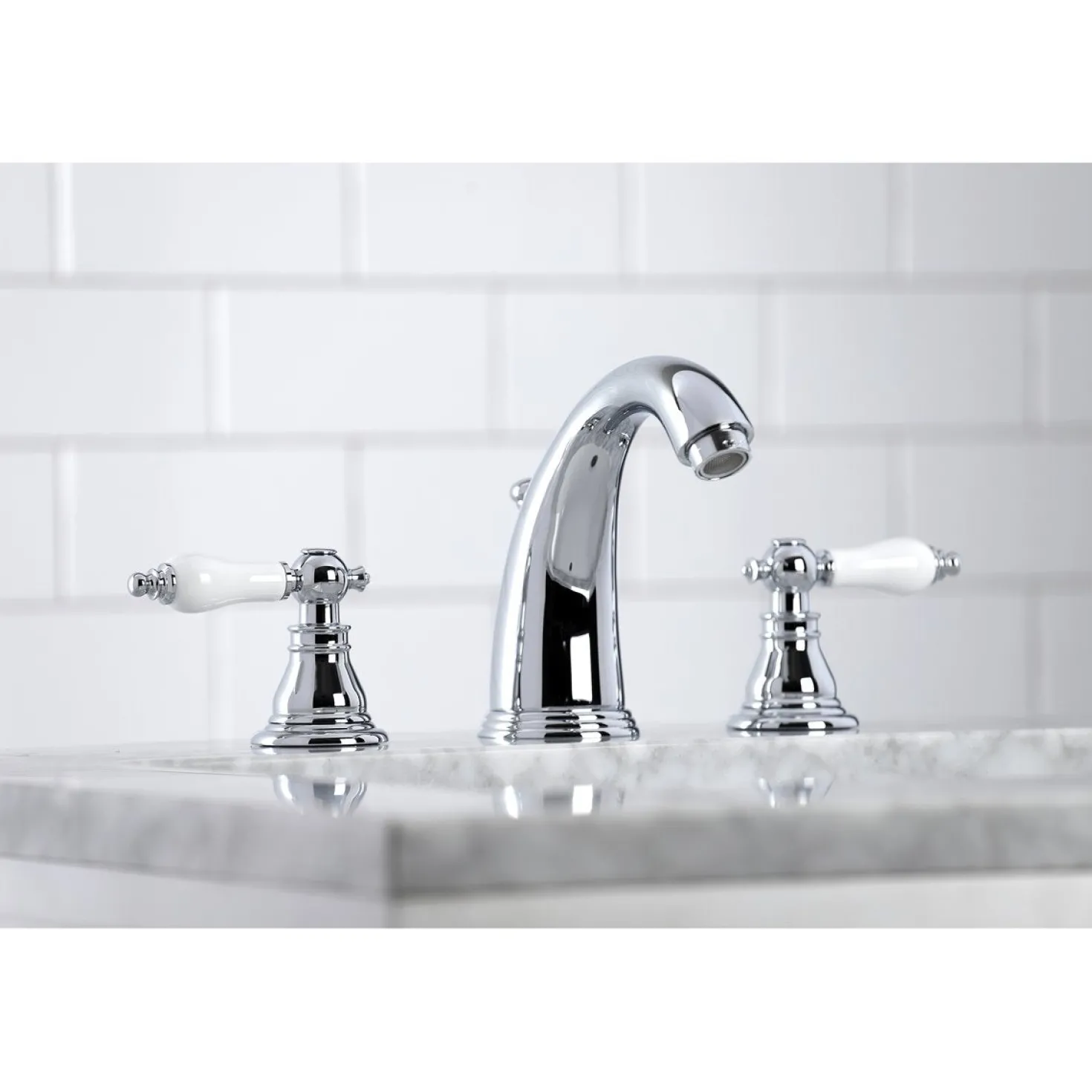 Kingston Brass American Patriot Widespread Bathroom Faucet