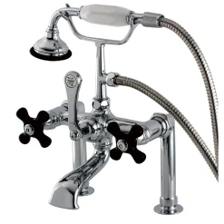 Kingston Brass Aqua Eden AE104T1PKX Duchess Deck Mount Clawfoot Tub Faucet in Polished Chrome
