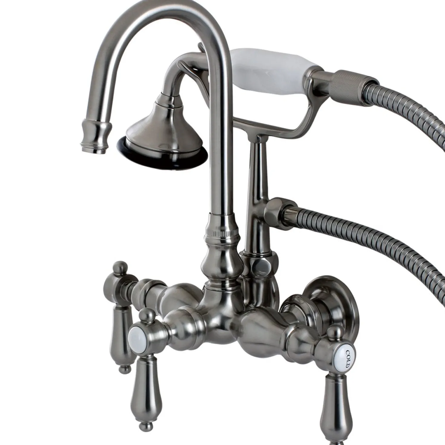 Kingston Brass Aqua Eden Bel Air Wall Mount Clawfoot Tub Faucet