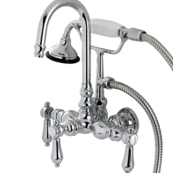 Kingston Brass Aqua Eden Bel Air Wall Mount Clawfoot Tub Faucet