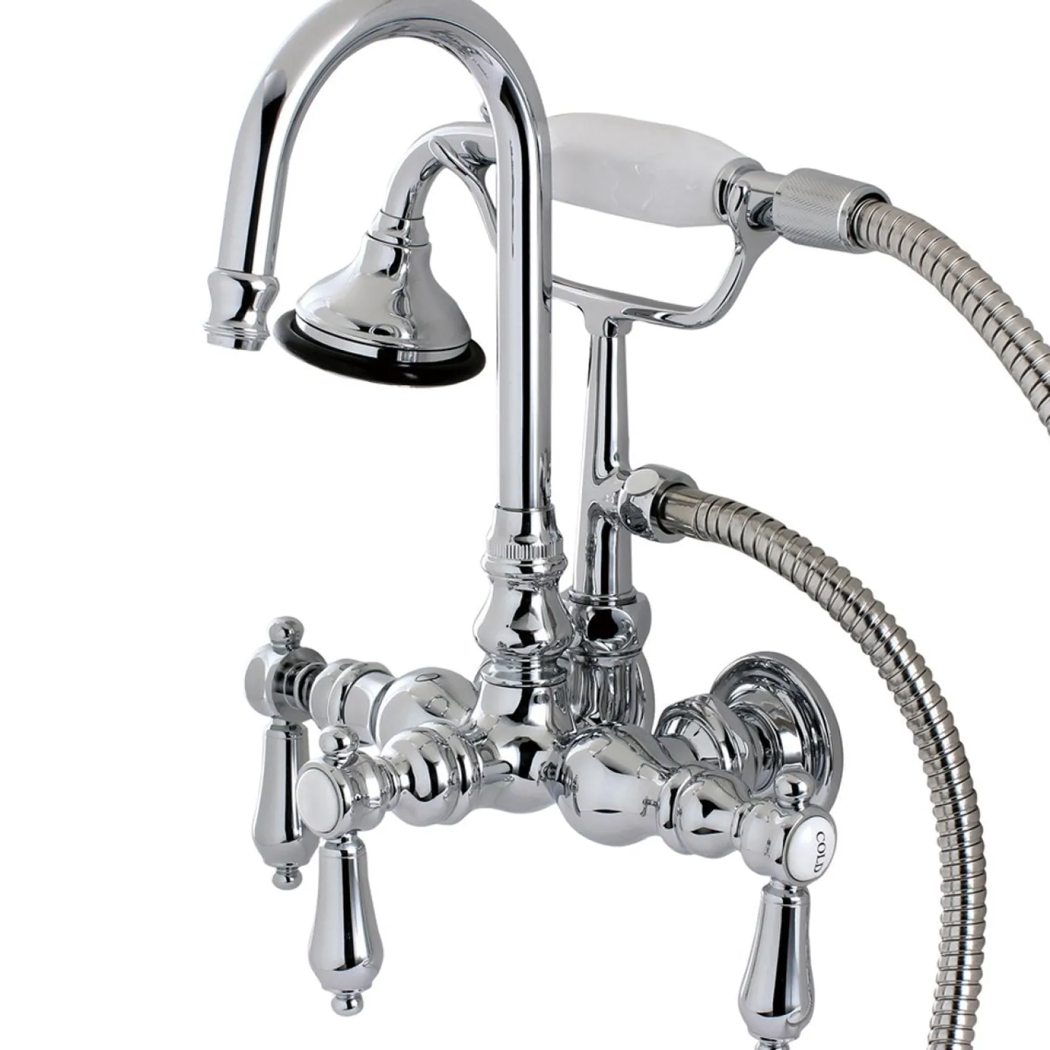 Kingston Brass Aqua Eden Bel Air Wall Mount Clawfoot Tub Faucet