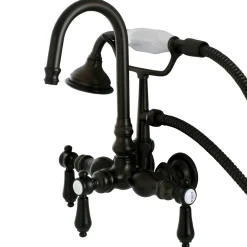 Kingston Brass Aqua Eden Bel Air Wall Mount Clawfoot Tub Faucet