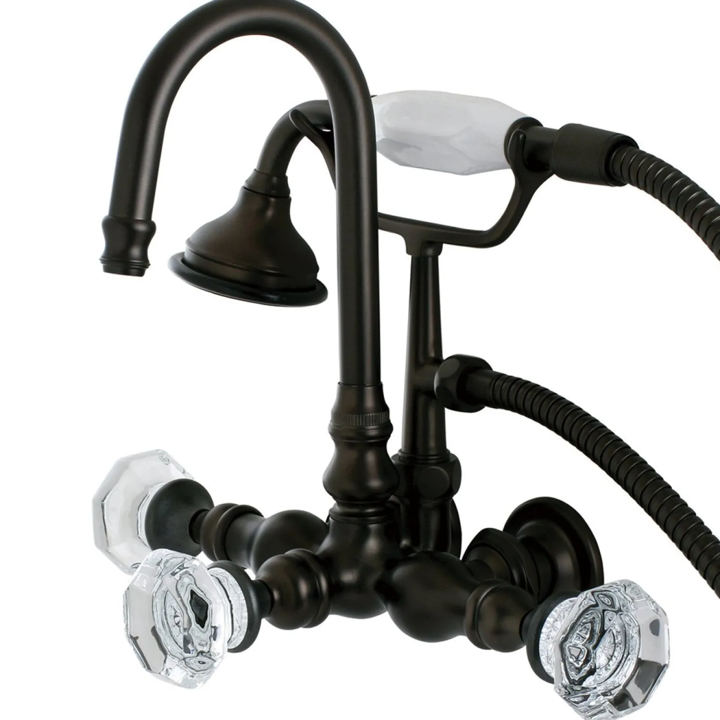 Kingston Brass Aqua Eden Celebrity Wall Mount Clawfoot Tub Faucet
