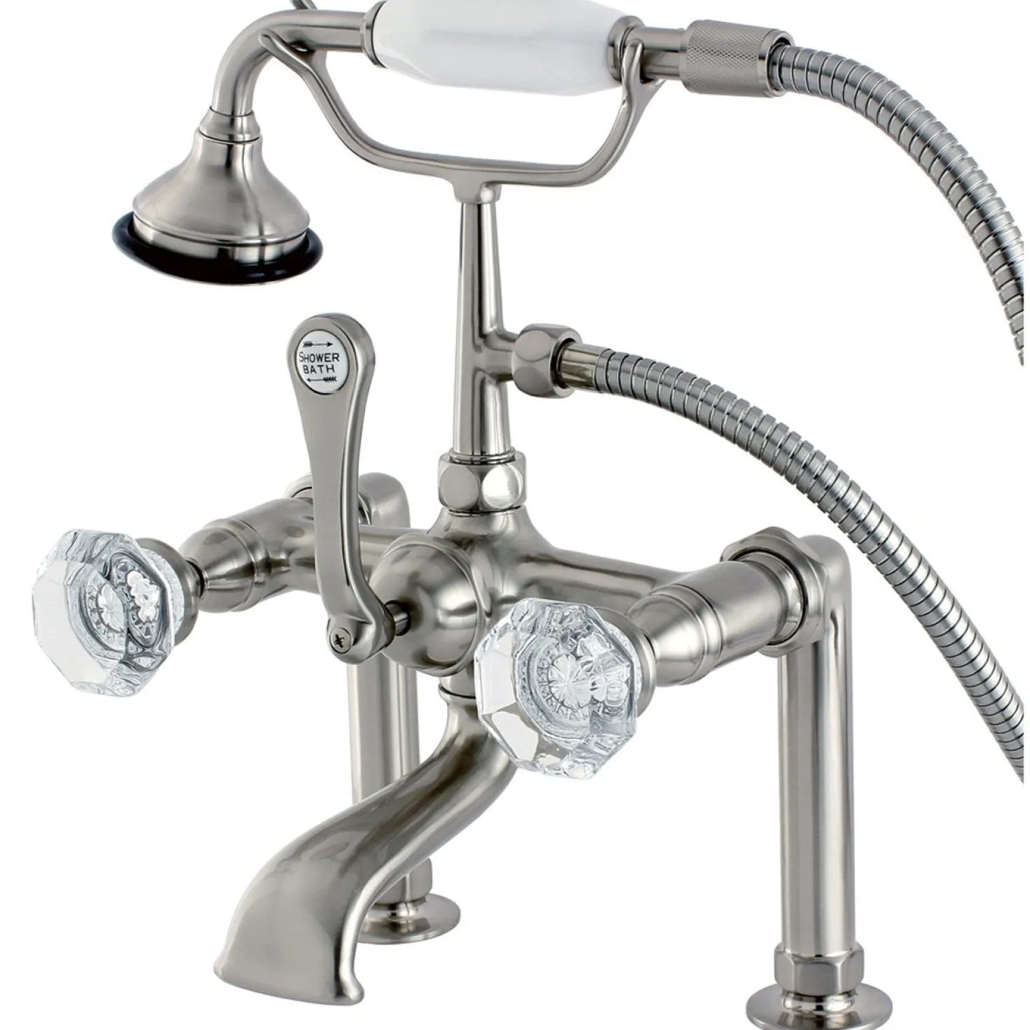 Kingston Brass Aqua Eden Celebrity Deck Mount Clawfoot Tub Faucet