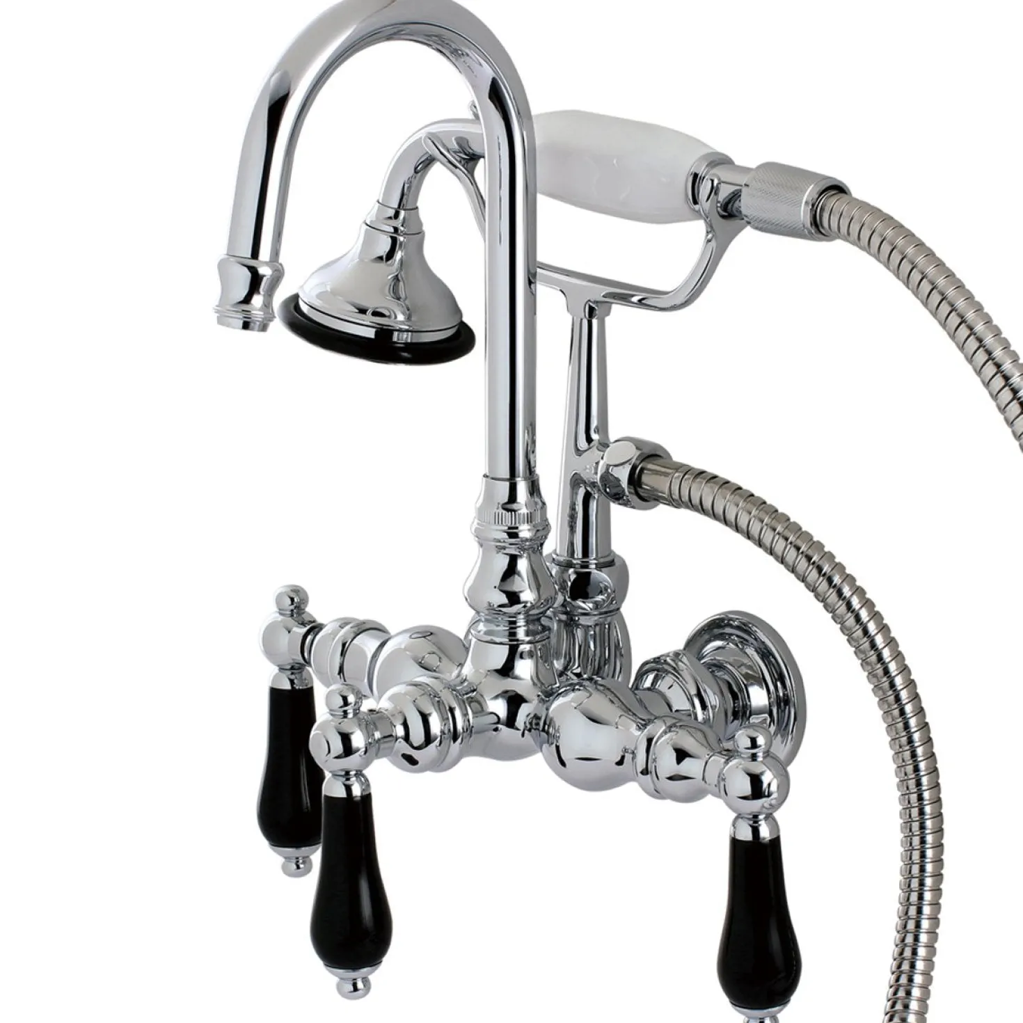 Kingston Brass Aqua Eden Restoration Onyx Wall Mount Clawfoot Tub Faucet