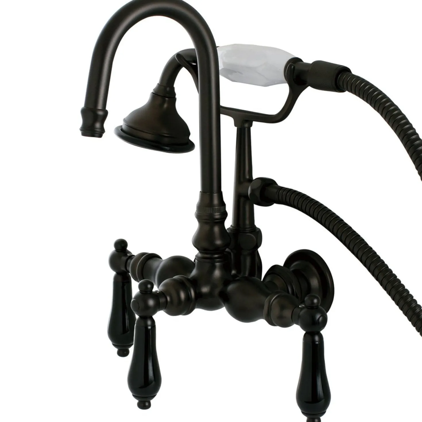 Kingston Brass Aqua Eden Restoration Onyx Wall Mount Clawfoot Tub Faucet