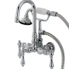 Kingston Brass Aqua Eden Vintage Wall Mount Clawfoot Tub Faucet