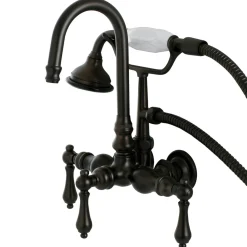 Kingston Brass Aqua Eden Vintage Wall Mount Clawfoot Tub Faucet