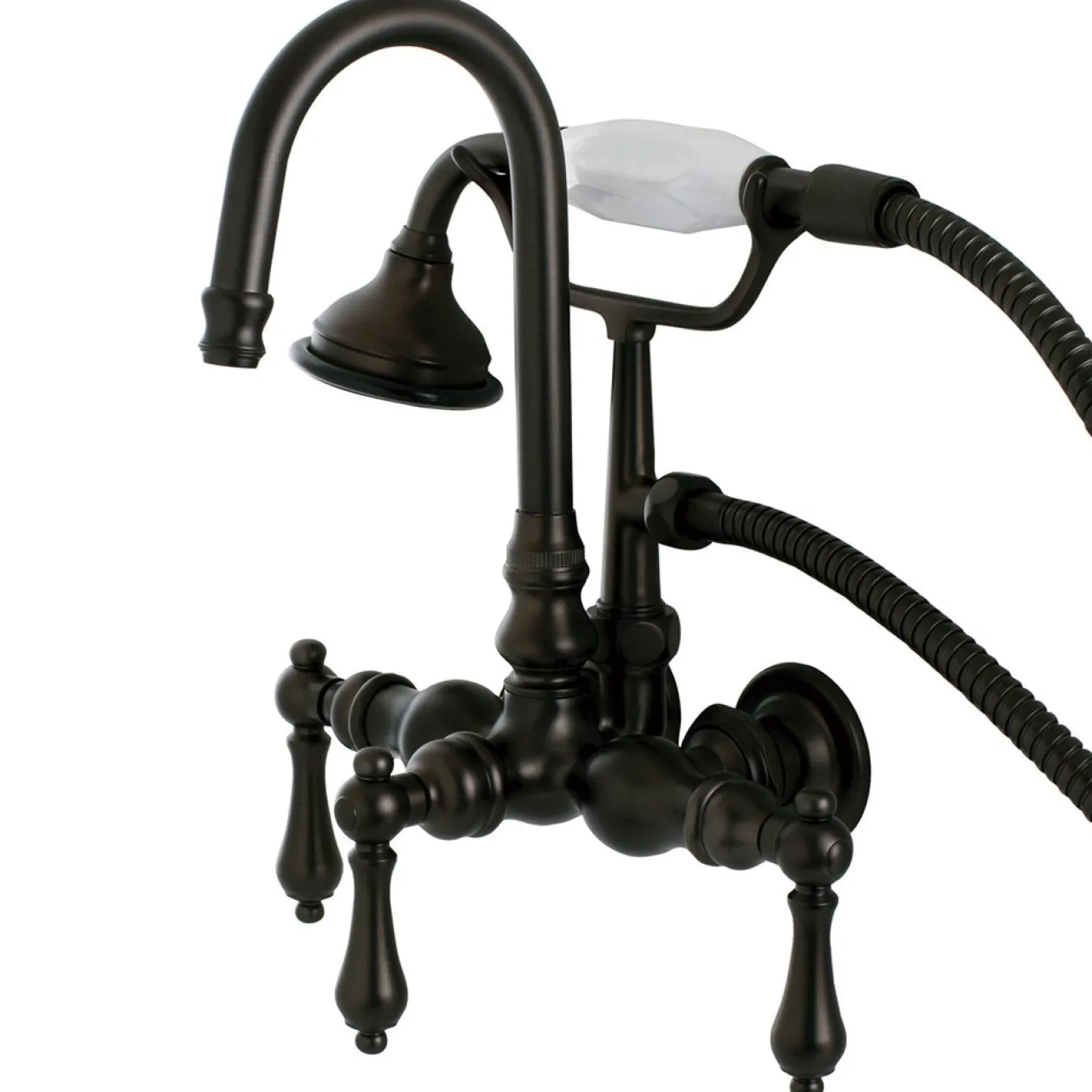 Kingston Brass Aqua Eden Vintage Wall Mount Clawfoot Tub Faucet