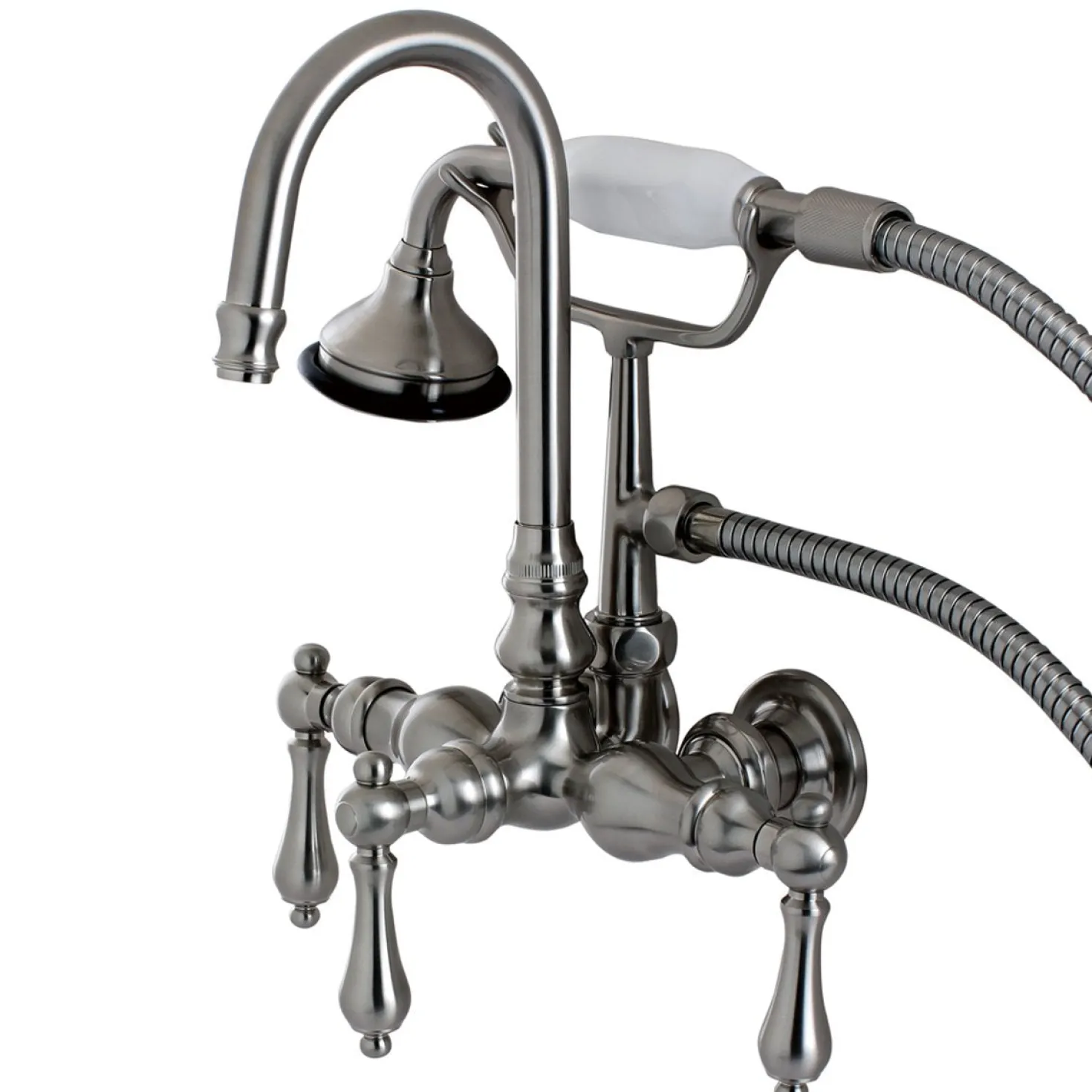 Kingston Brass Aqua Eden Vintage Wall Mount Clawfoot Tub Faucet