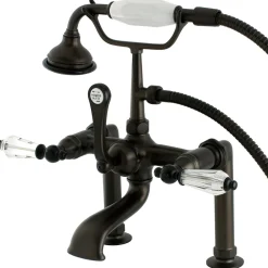 Kingston Brass Aqua Eden Wilshire Deck Mount Clawfoot Tub Faucet