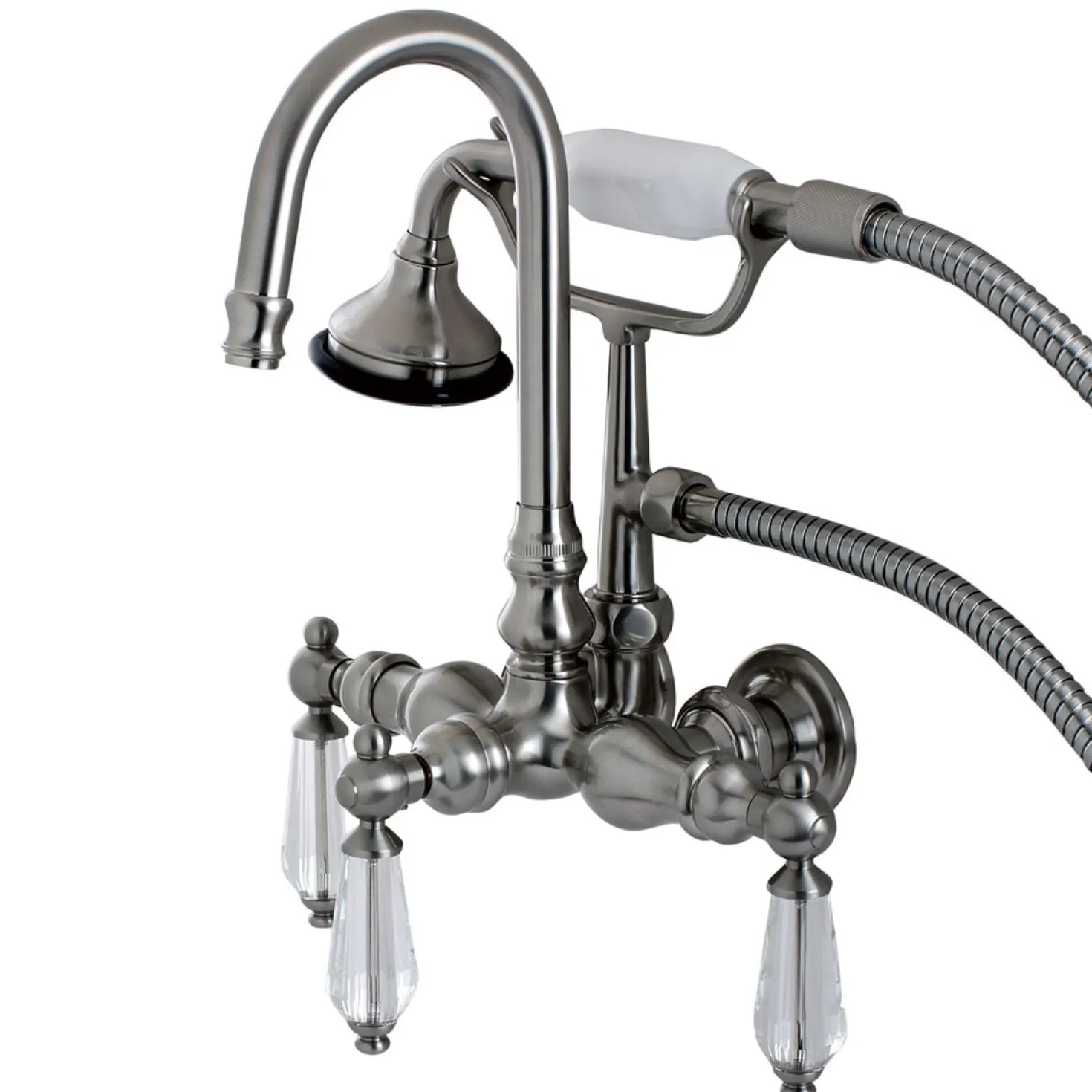 Kingston Brass Aqua Eden Wilshire Wall Mount Clawfoot Tub Faucet