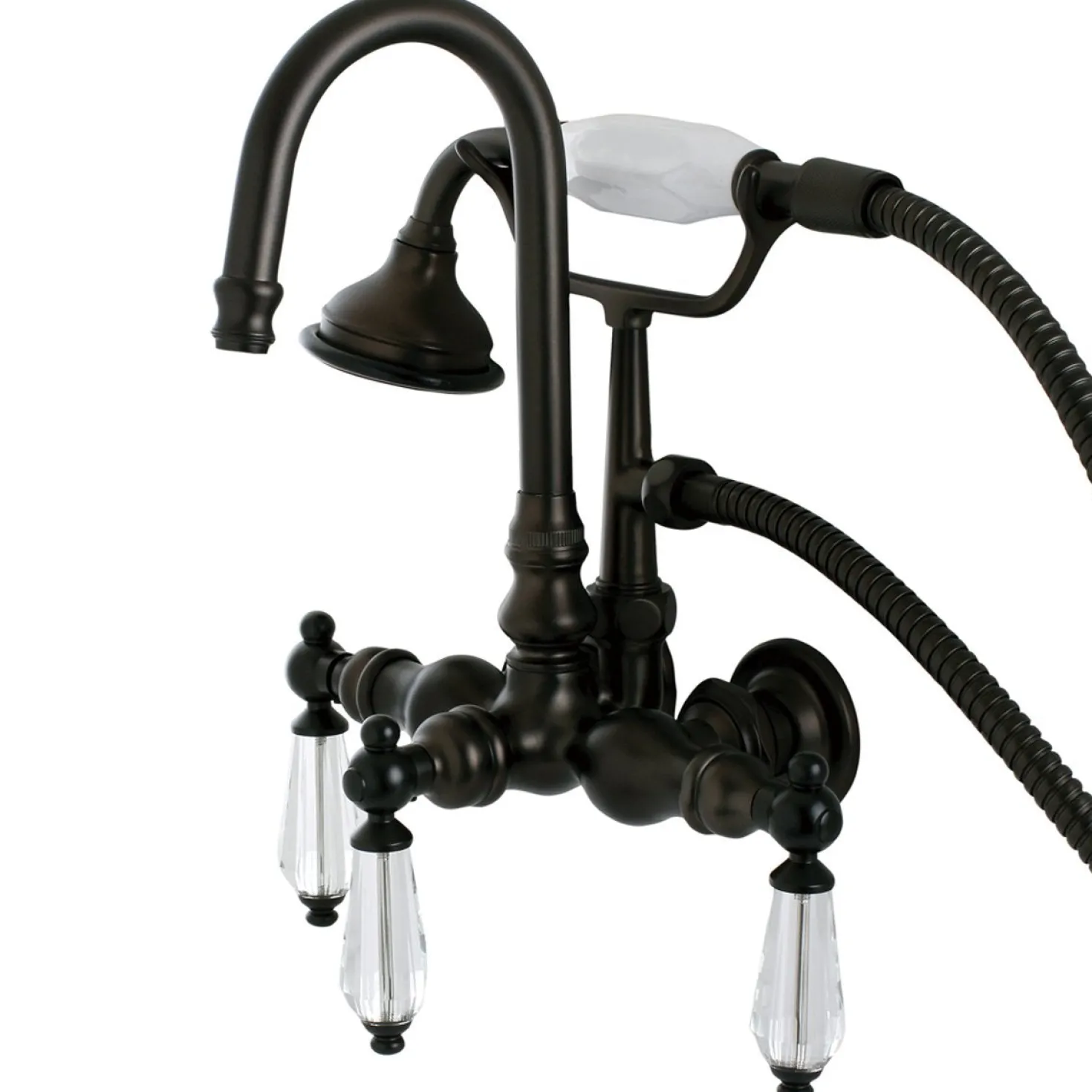 Kingston Brass Aqua Eden Wilshire Wall Mount Clawfoot Tub Faucet