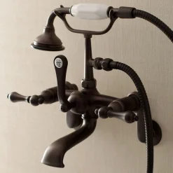 Kingston Brass Aqua Vintage 2-Handle Wall Mount Tub Faucet