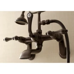 Kingston Brass Aqua Vintage 2-Handle Wall Mount Tub Faucet