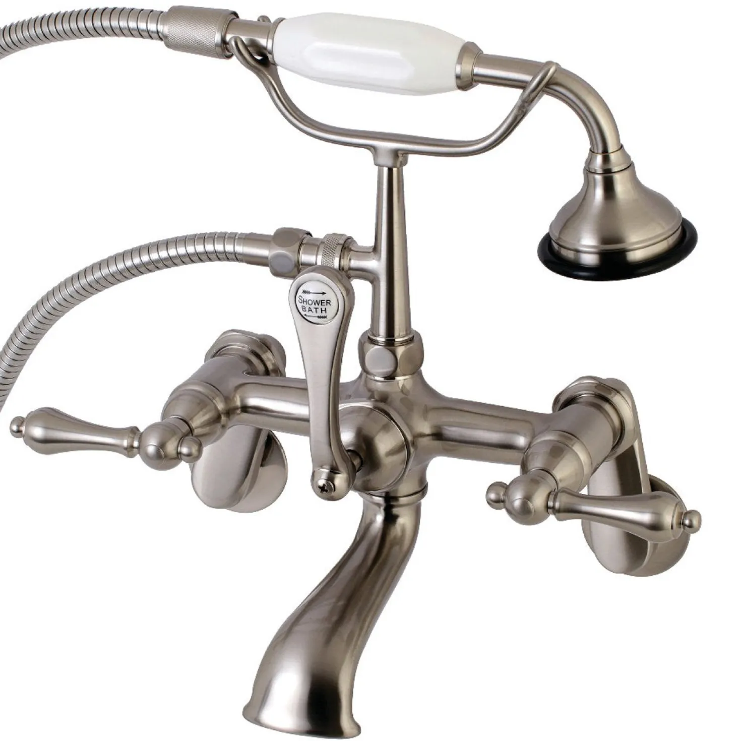 Kingston Brass Aqua Vintage 2-Handle Wall Mount Tub Faucet