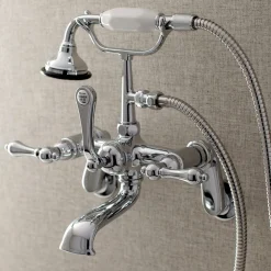 Kingston Brass Aqua Vintage 2-Handle Wall Mount Tub Faucet