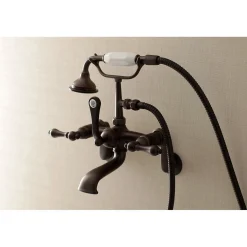 Kingston Brass Aqua Vintage 2-Handle Wall Mount Tub Faucet