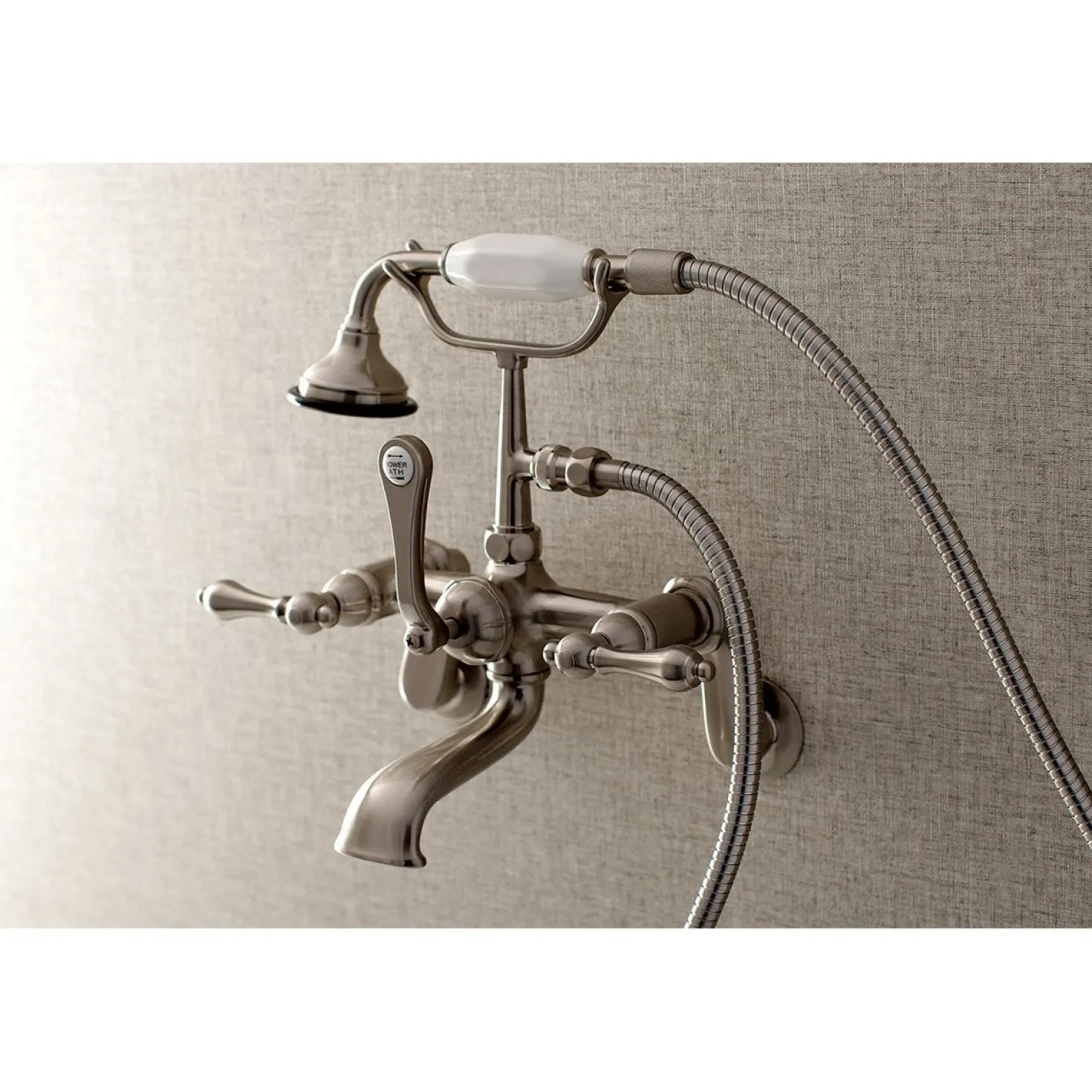 Kingston Brass Aqua Vintage 2-Handle Wall Mount Tub Faucet