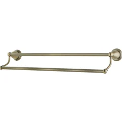 Kingston Brass BA175318AB 18-Inch Dual Towel Bar in Antique Brass