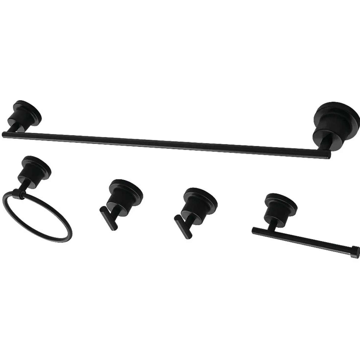Kingston Brass BAH8230478X-P Concord 5-Piece Bathroom Accessory Set