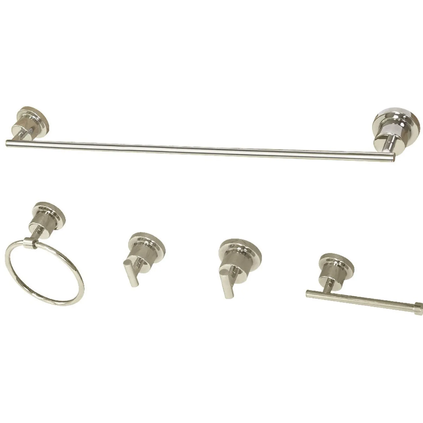 Kingston Brass BAH8230478X-P Concord 5-Piece Bathroom Accessory Set