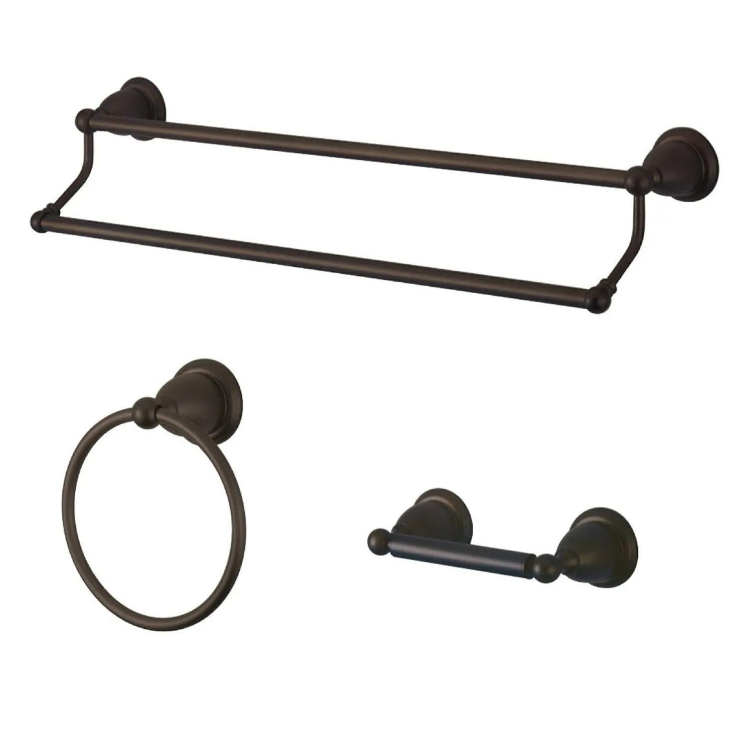 Kingston Brass BAK175348X-P 3-Piece Bathroom Accessory Set